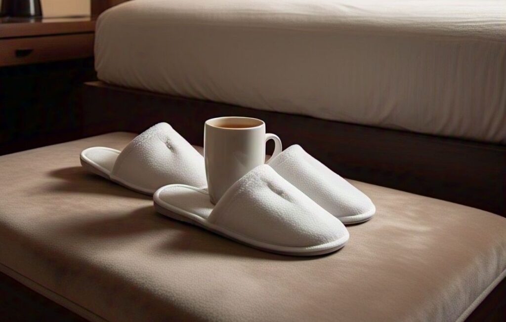 Best Terry Cotton Disposable Hotel Slippers Supplier | Ample Global Export, India